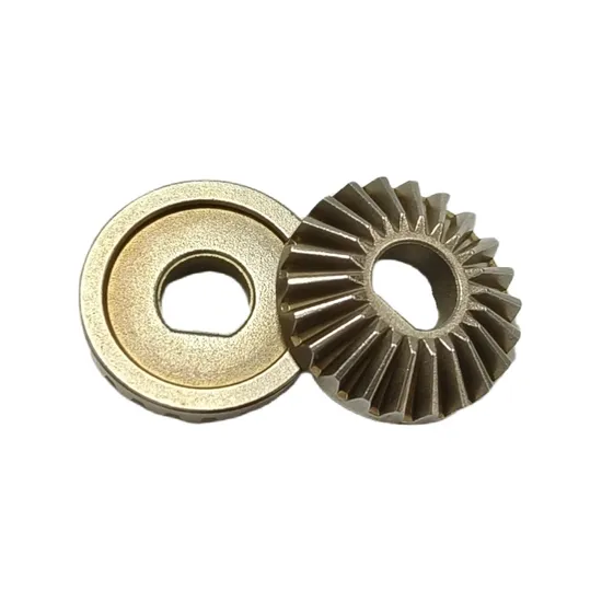 Engrenagem cônica de bronze e ferro de metalurgia do pó personalizada OEM/ODM